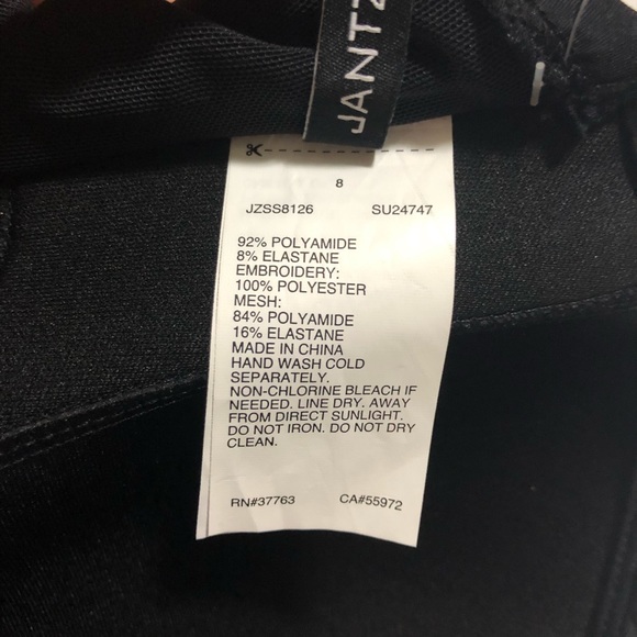 Jantzen Embroidered Flutter Bandeau Tankini Swim - Picture 7 of 7